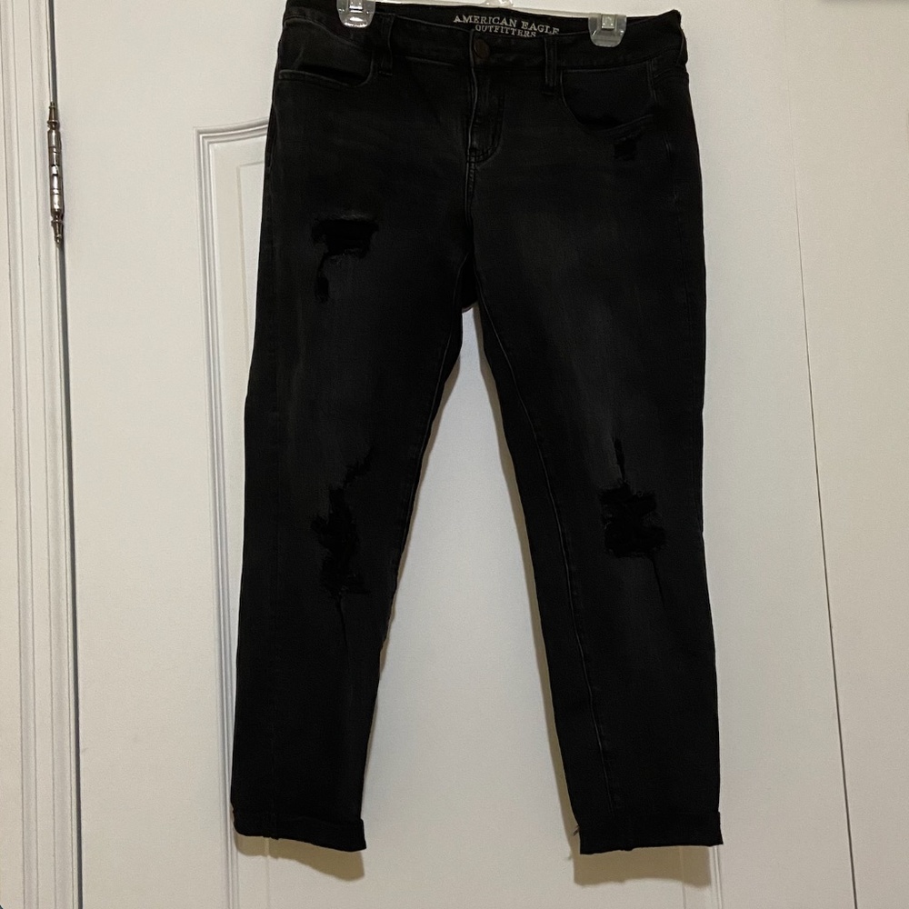 black American eagle jeans, size 10